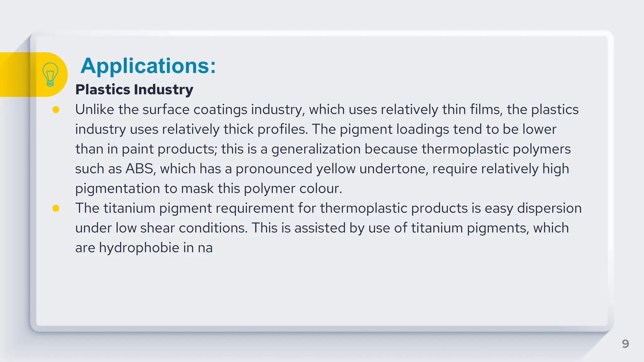 Titanium Dioxide (TiO2) Pigments Presentation | PPTX