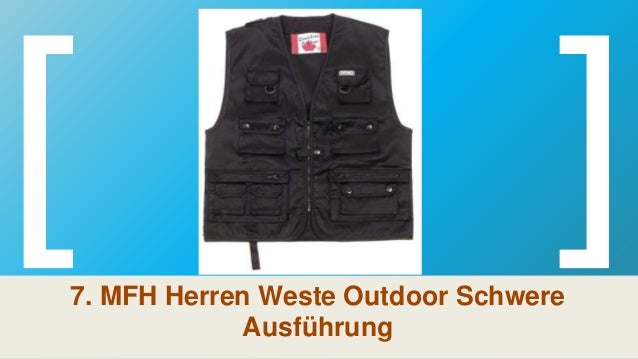 MFH Herren Weste Outdoor Schwere Ausf/ührung
