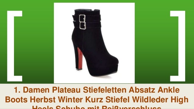 Top 10 die besten Ankle Boots in 2018 YE Damen Ankle Boots Plateau High Heels Stiefeletten mit