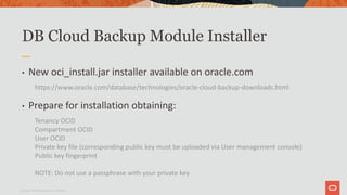 Oracle Open World Presentation - Oracle RMAN Best Practices for Cloud ...