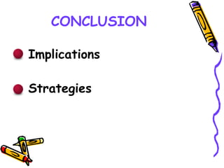 CONCLUSION Implications Strategies 