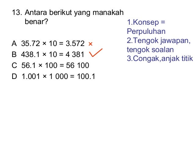 Soalan Matematik Congak - Contoh Ert