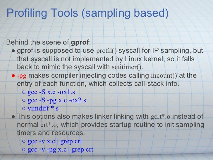 TIP1 Overview of C/C++ Debugging/Tracing/Profiling Tools