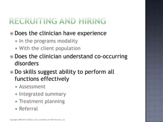 TIP 46 Administrative Issues In Intensive Outpatient