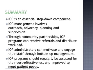 TIP 46 Administrative Issues In Intensive Outpatient