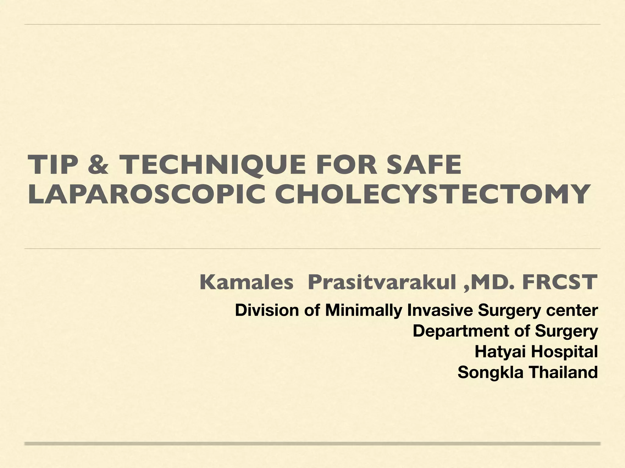 Tip and technique for safe LC | PDF