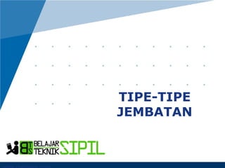 www.company.com 
TIPE-TIPE 
JEMBATAN 
 