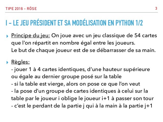 Tipe 2016 Rose Valentin Simulation Numerique Du Jeu De Cartes Pr