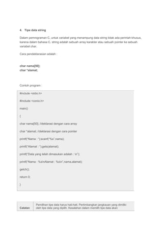Tipe data | PDF
