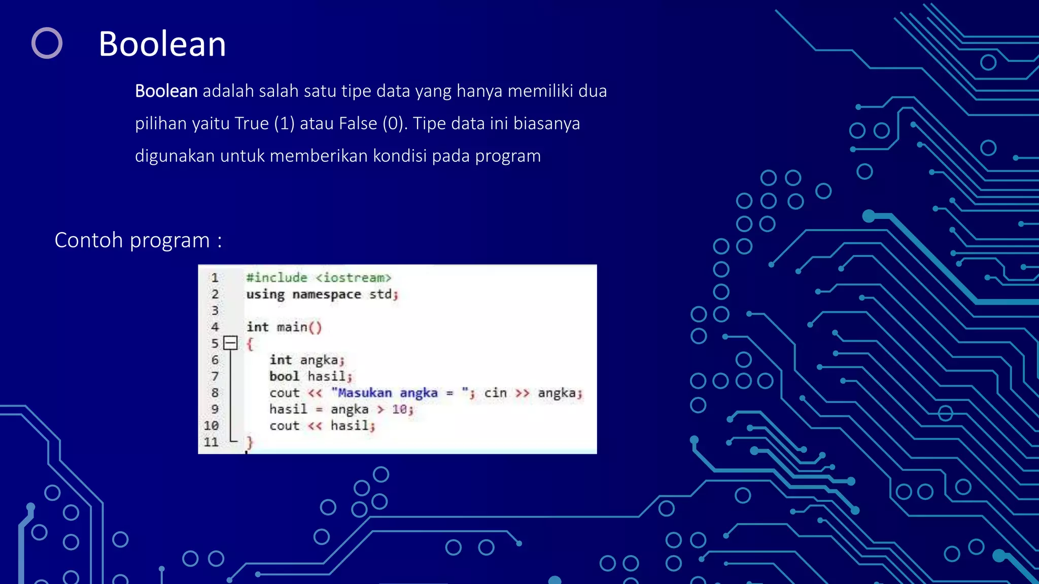 Tipe data dan operator | PPTX