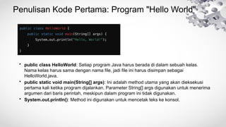 Materi Pertemuan 2 Tipe Data, Operator pada Java | PPTX