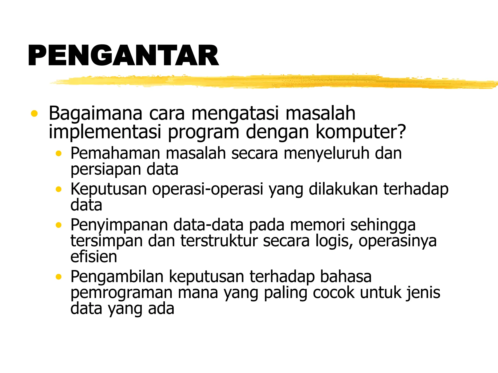 Tipe Data Terstruktur Materi Struktur Data | PPT