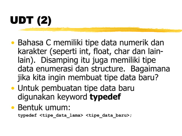 Tipe Data Terstruktur Materi Struktur Data | PPT