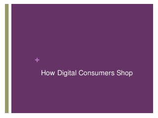 +
How Digital Consumers Shop
 