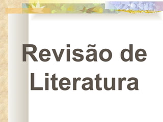 Revisão de Literatura 