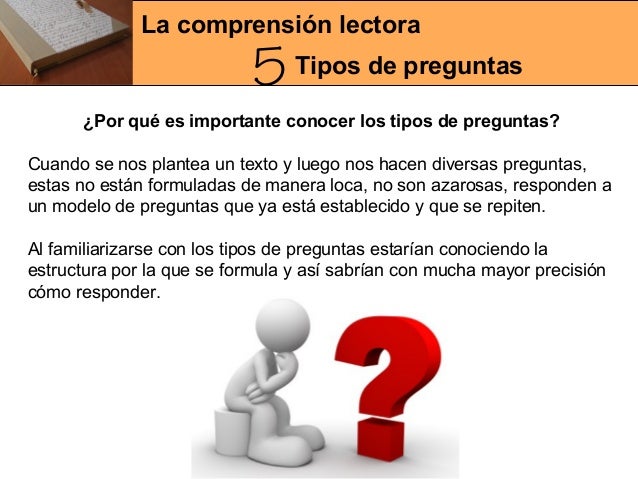 Por qué es importante conocer los tipos de preguntas