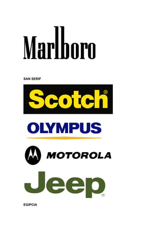 SAN SERIF




EGIPCIA
 