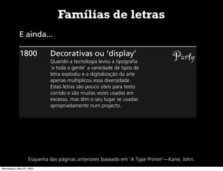 Tipografia - Noções Básicas