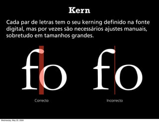 Tipografia - Noções Básicas