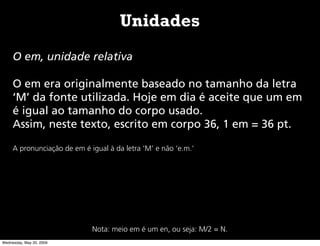 Tipografia - Noções Básicas