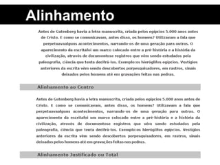 Alinhamento 