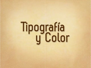 Tipografia y color