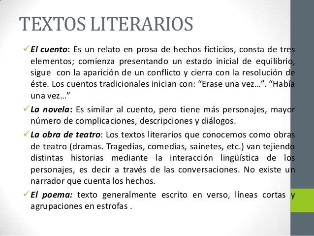 Tipologia de los textos