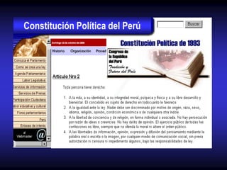 Constitución Política del Perú
 