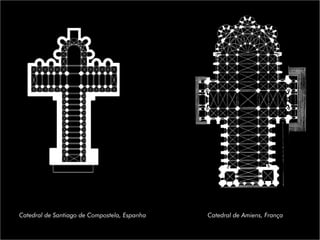 Catedral de Santiago de Compostela, Espanha Catedral de Amiens, França
 
