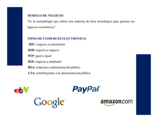 Tipología de los modelos de negocio en E-commerce | PDF