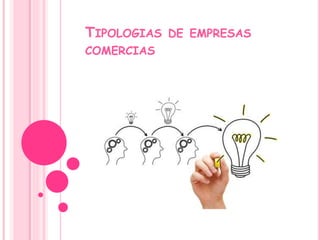 TIPOLOGIAS DE EMPRESAS
COMERCIAS
 