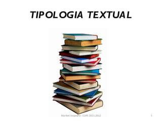TIPOLOGIA TEXTUAL Maribel Sospedra - CURS 2011-2012 