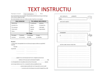 TEXT INSTRUCTIU 
 