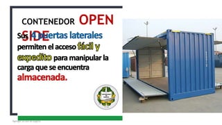 Agregar un pie de página
CONTENEDOR OPEN
SIDE