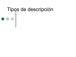 Tipos de descripción 