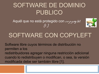 Software Con Copy Left Tipos de-licencias-de-software | PPT