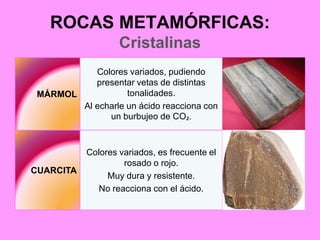 Tipos De Rocas