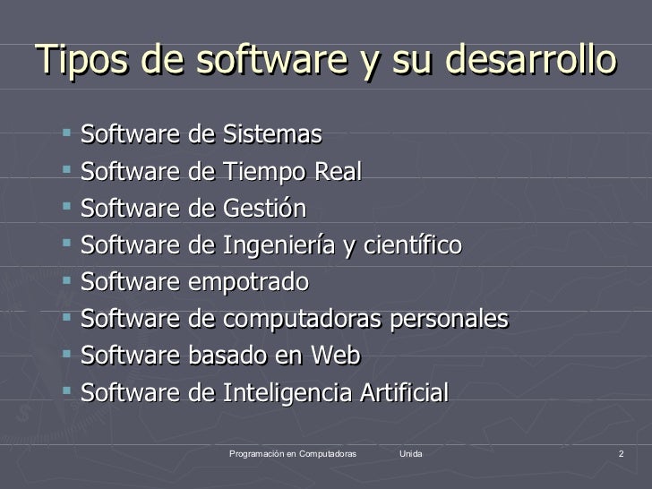 Tipos de Software