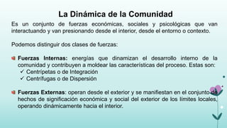 Tipos, características y funciones de las comunidades | PPTX