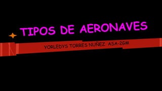 AERONAVES
TIPOS DE
SA-2GM
TORRES NUÑEZ A
YORLEDYS

 