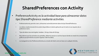 Tipos de almacenamiento android básico sesion2 | PDF