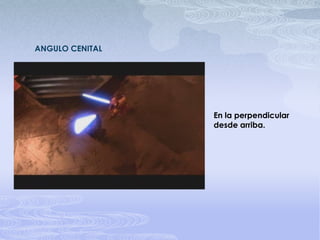ANGULO CENITALEn la perpendicular desde arriba.