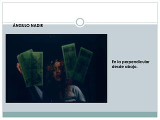 ÁNGULO NADIR




               En la perpendicular
               desde abajo.
 