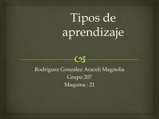 Rodríguez González Araceli Magnolia
Grupo 207
Maquina : 21
 