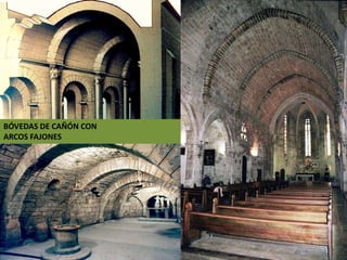 BÓVEDAS DE CAÑÓN CON
ARCOS FAJONES
 