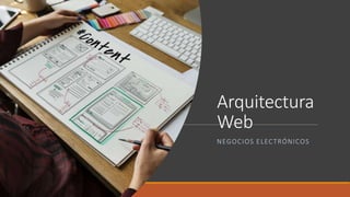 Arquitectura
Web
NEGOCIOS ELECTRÓNICOS
 