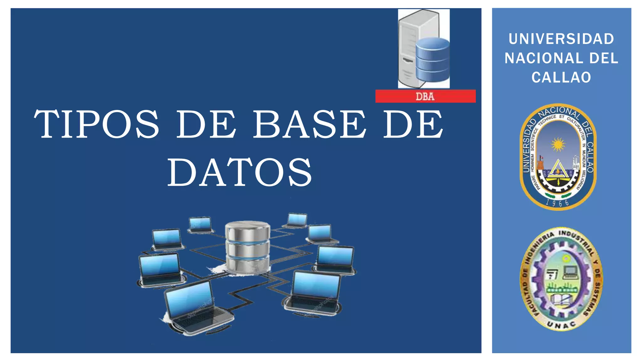 TIPOS DE BASE DE DATOS | PPTX