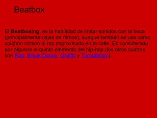 Tipos de Beatbox