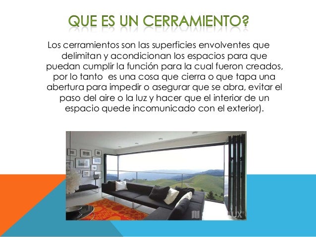 Tipos de cerramiento