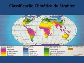 Classificação Climática de Strahler
 
